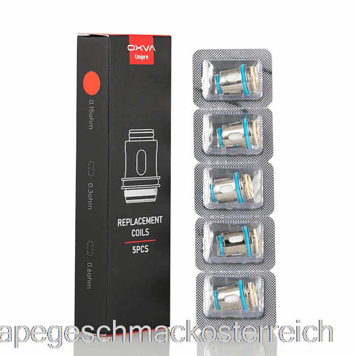 Oxva Unipro Ersatzspulen 0,15 Ohm Unipro Spulen Vape Geschmack